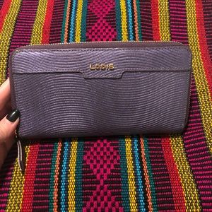 COPY - Lodis RFID Wallet Purple Luxury Leather NWOT
